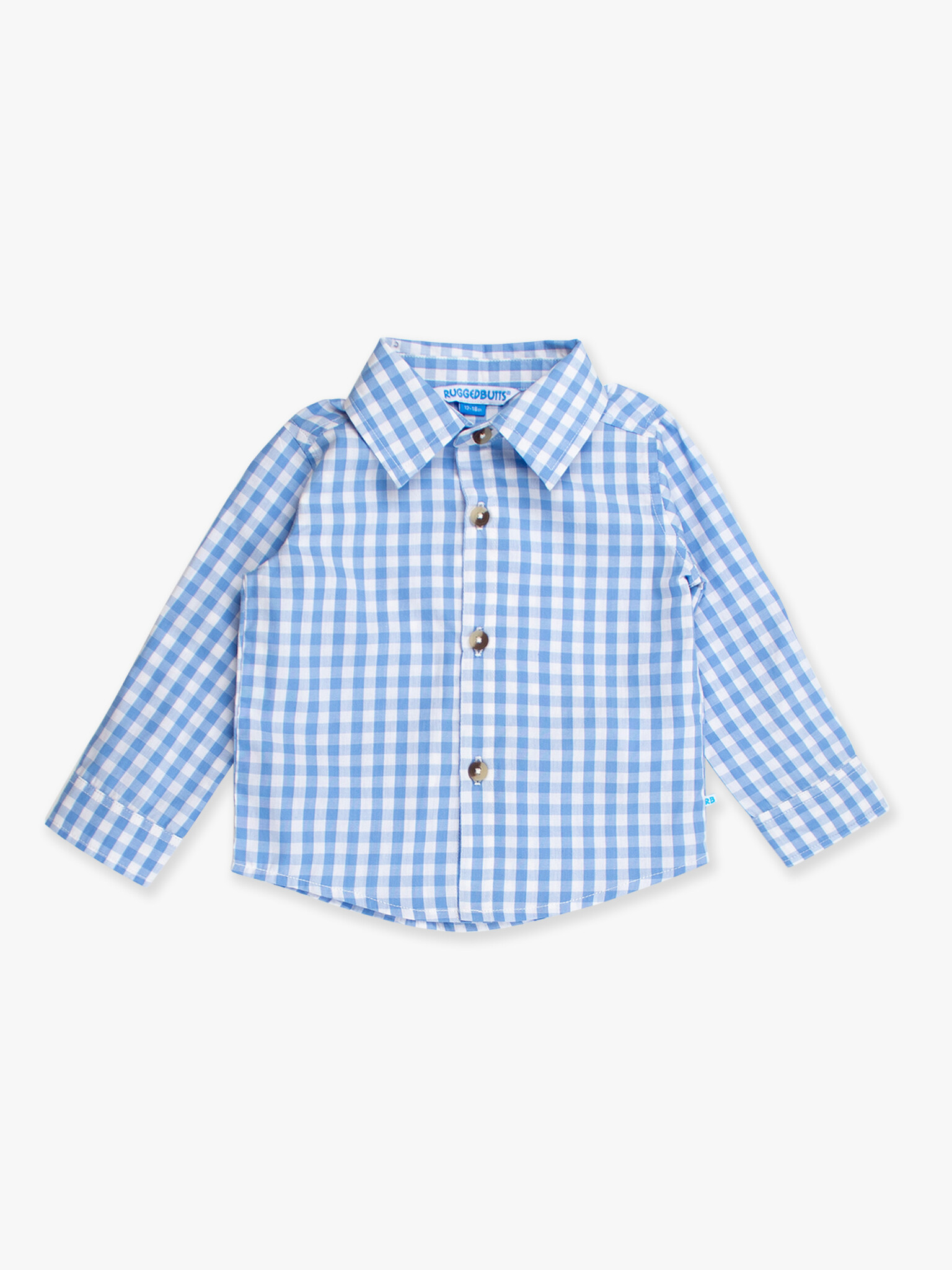 RuffleButts Rufflebutts Long Sleeve Button Down