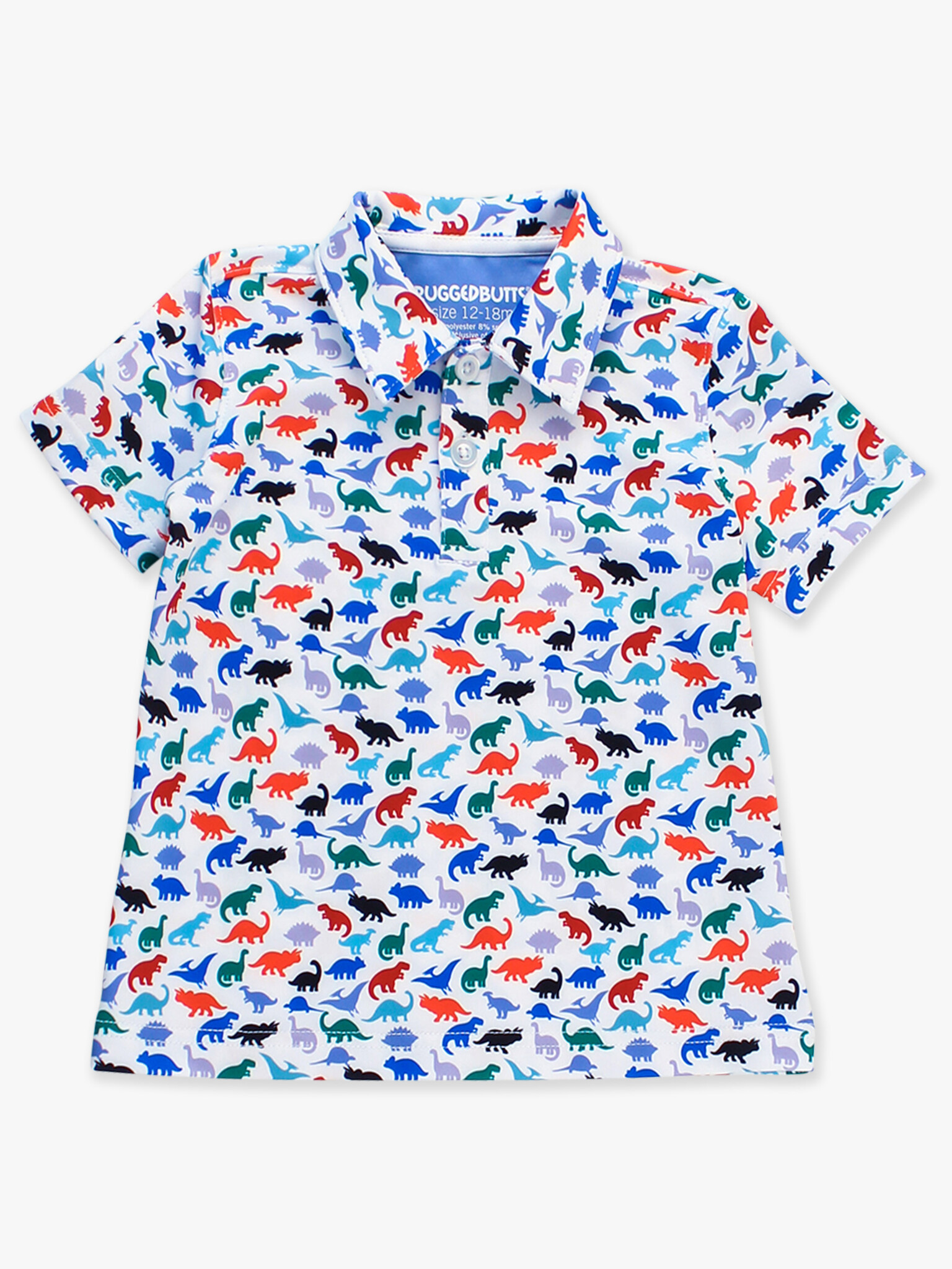 RuffleButts Rufflebutts Knit Short Sleeve Performance Polo