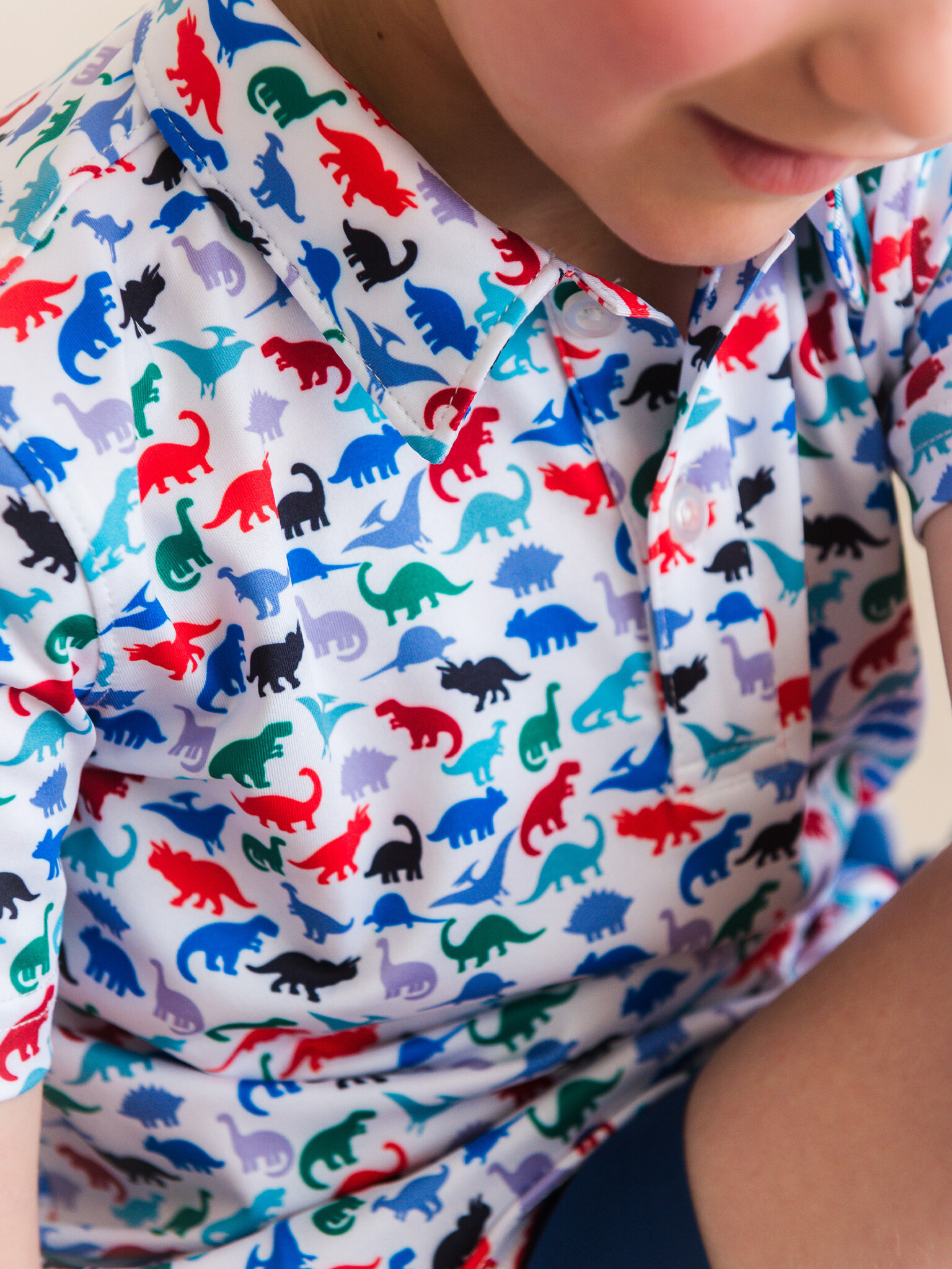 RuffleButts Rufflebutts Knit Short Sleeve Performance Polo