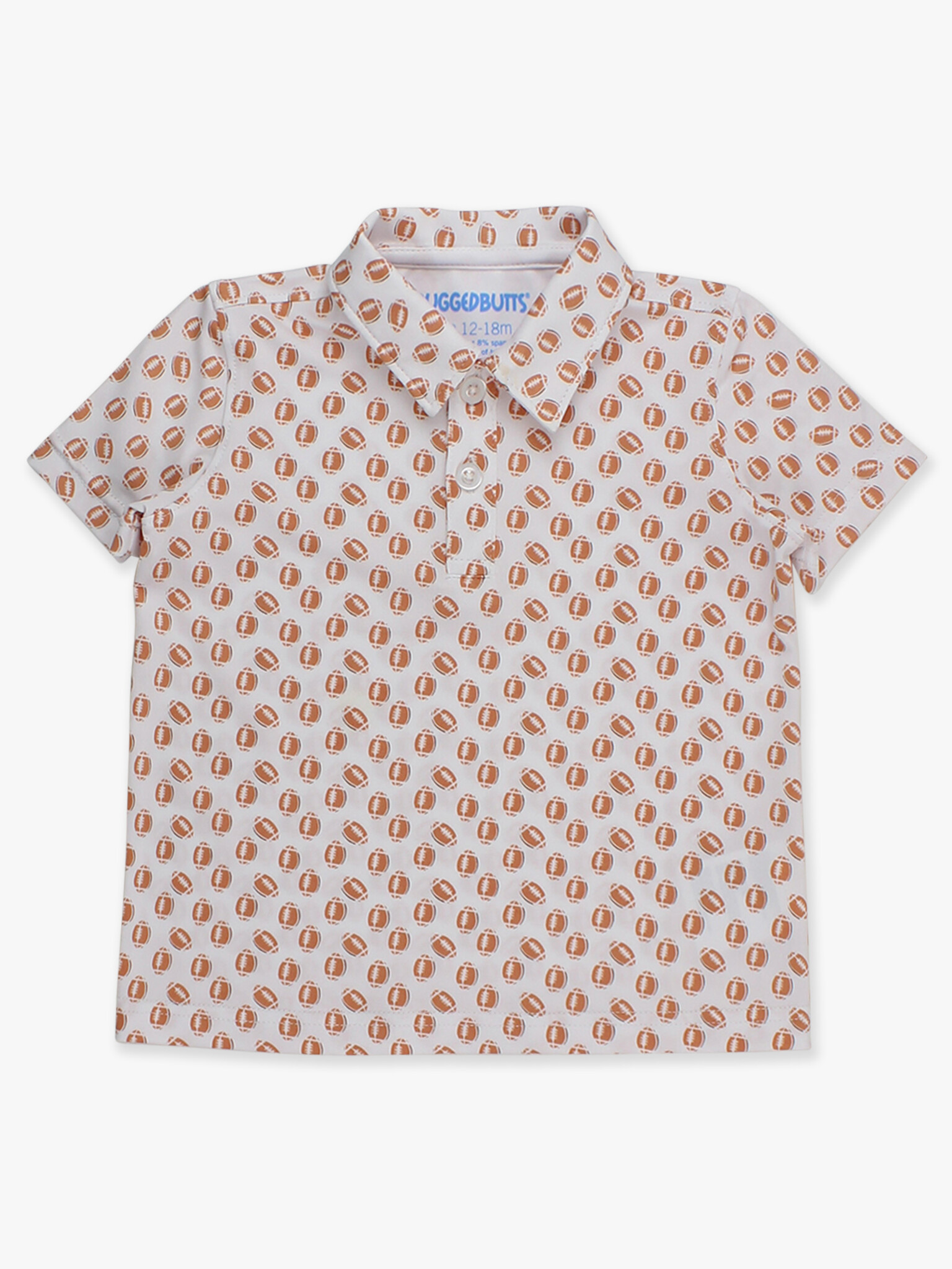 RuffleButts Rufflebutts Knit Short Sleeve Performance Polo