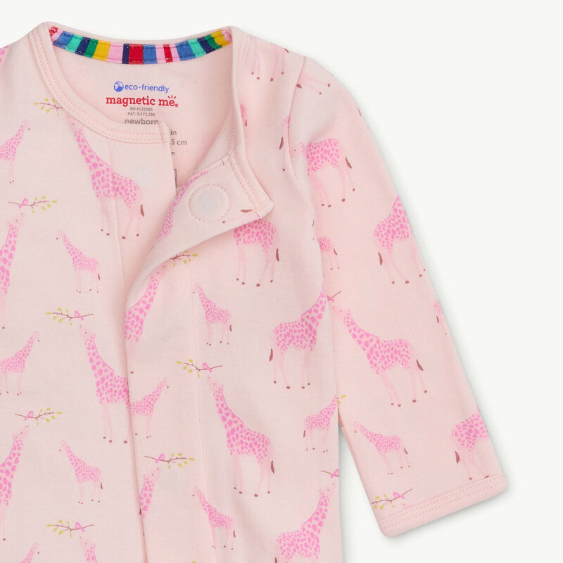 Magnetic Me Magnetic Me Jolie Giraffe Organic Cotton Magnetic Footie