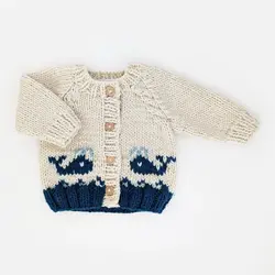 Huggalugs Huggalugs Whale Cardigan Sweater