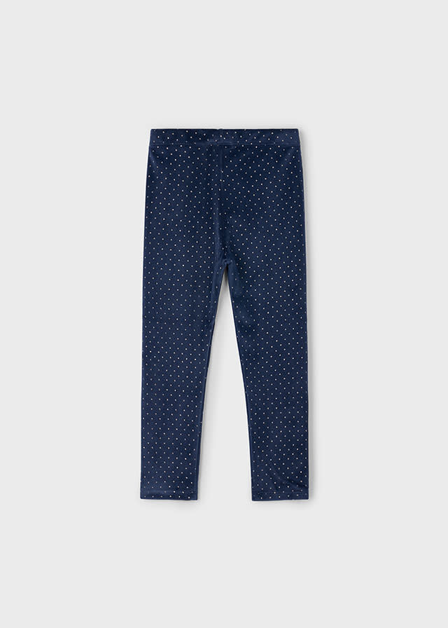Mayoral Mayoral Velvet Metallic Dot Leggings