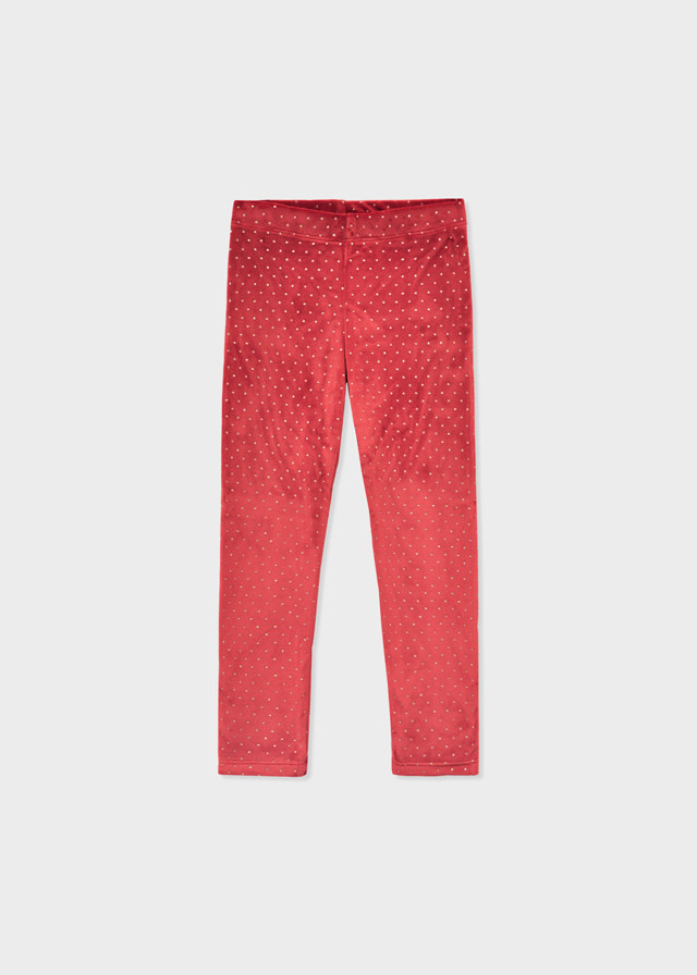 Mayoral Mayoral Velvet Metallic Dot Leggings