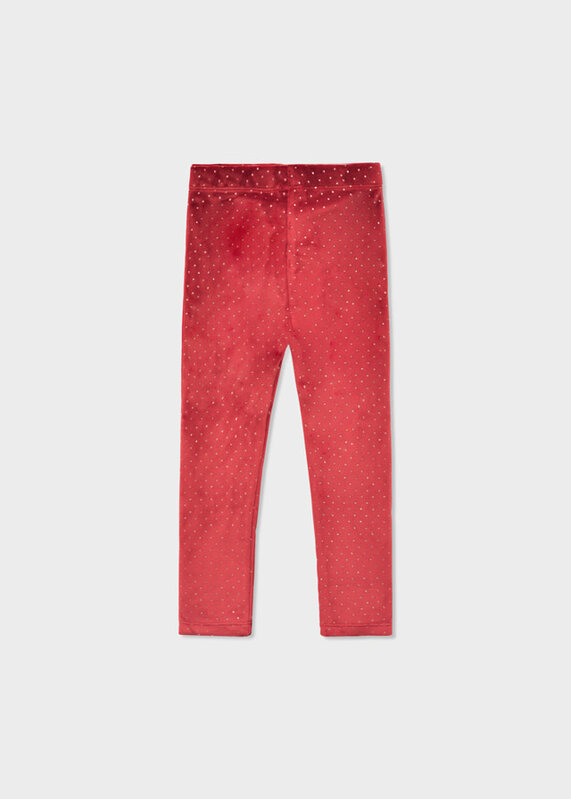 Mayoral Mayoral Velvet Metallic Dot Leggings