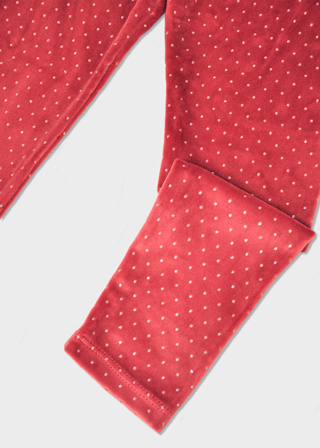 Mayoral Mayoral Velvet Metallic Dot Leggings