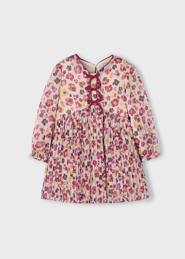 Mayoral Mayoral Floral Pleated Dress