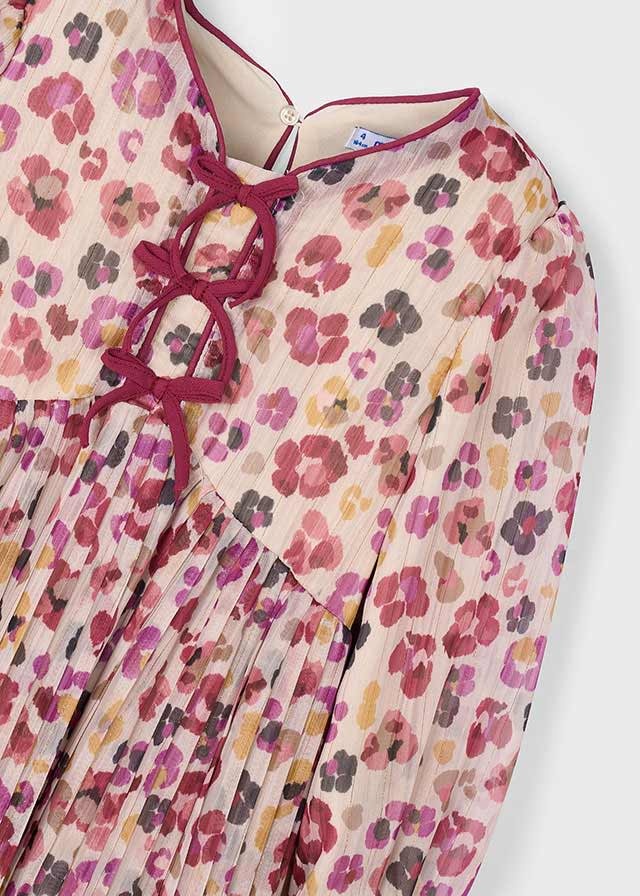 Mayoral Mayoral Floral Pleated Dress