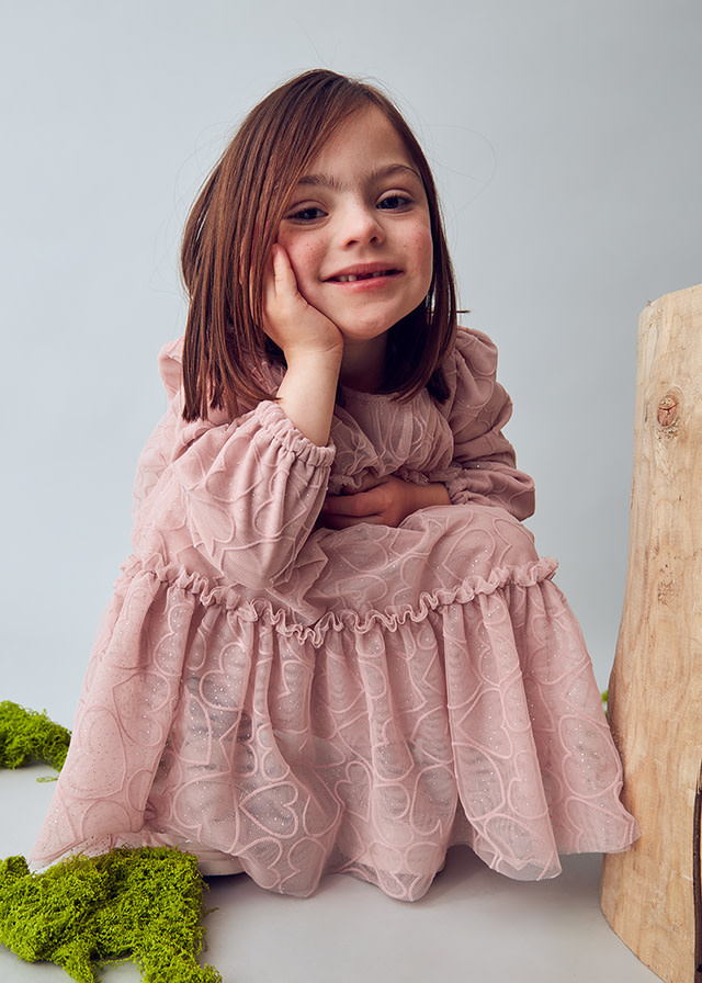 Mayoral Mayoral Tulle Heart Dress