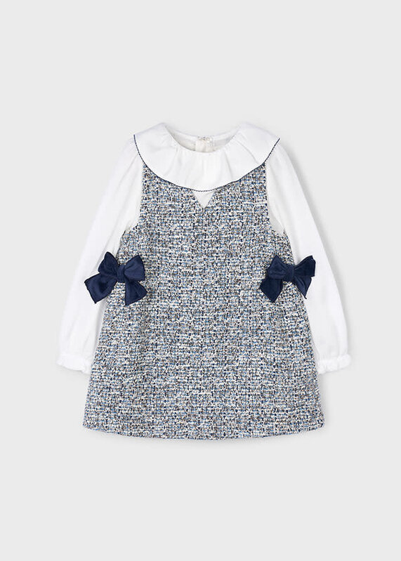 Mayoral Mayoral Pinafore Dress w/ Blouse