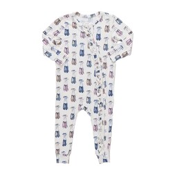 Pink Chicken Pink Chicken Ruffle Bamboo Romper