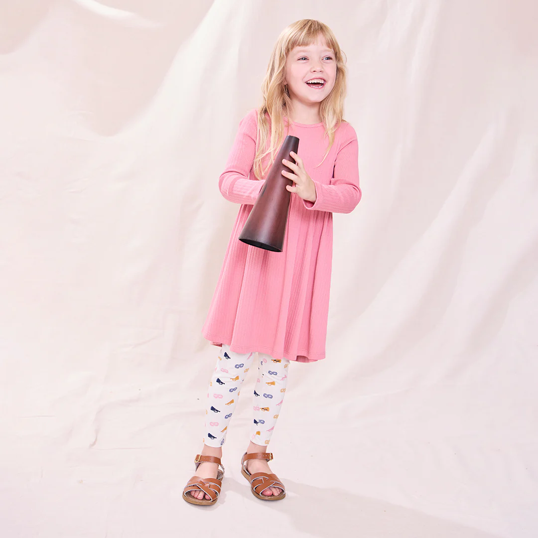 Pink Chicken Pink Chicken Sunny Long Sleeve Drib Dress