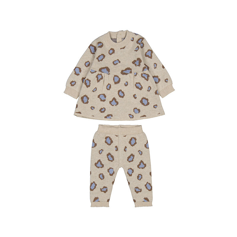 Mayoral Mayoral Cheetah Knit Set