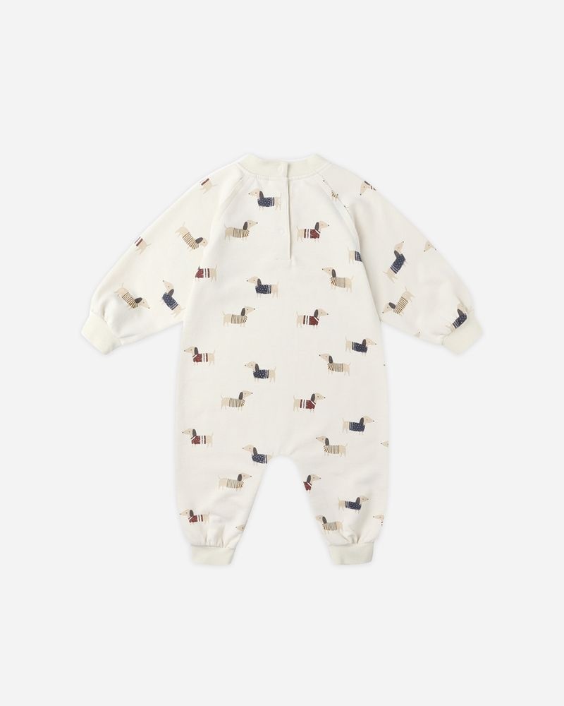Rylee and Cru Rylee & Cru Dachshund Raglan Jumpsuit