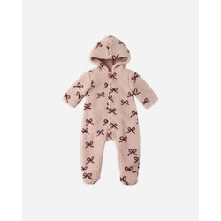 Rylee and Cru Rylee & Cru Bows Fleece Jumpsuit