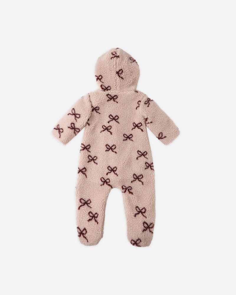 Rylee and Cru Rylee & Cru Bows Fleece Jumpsuit