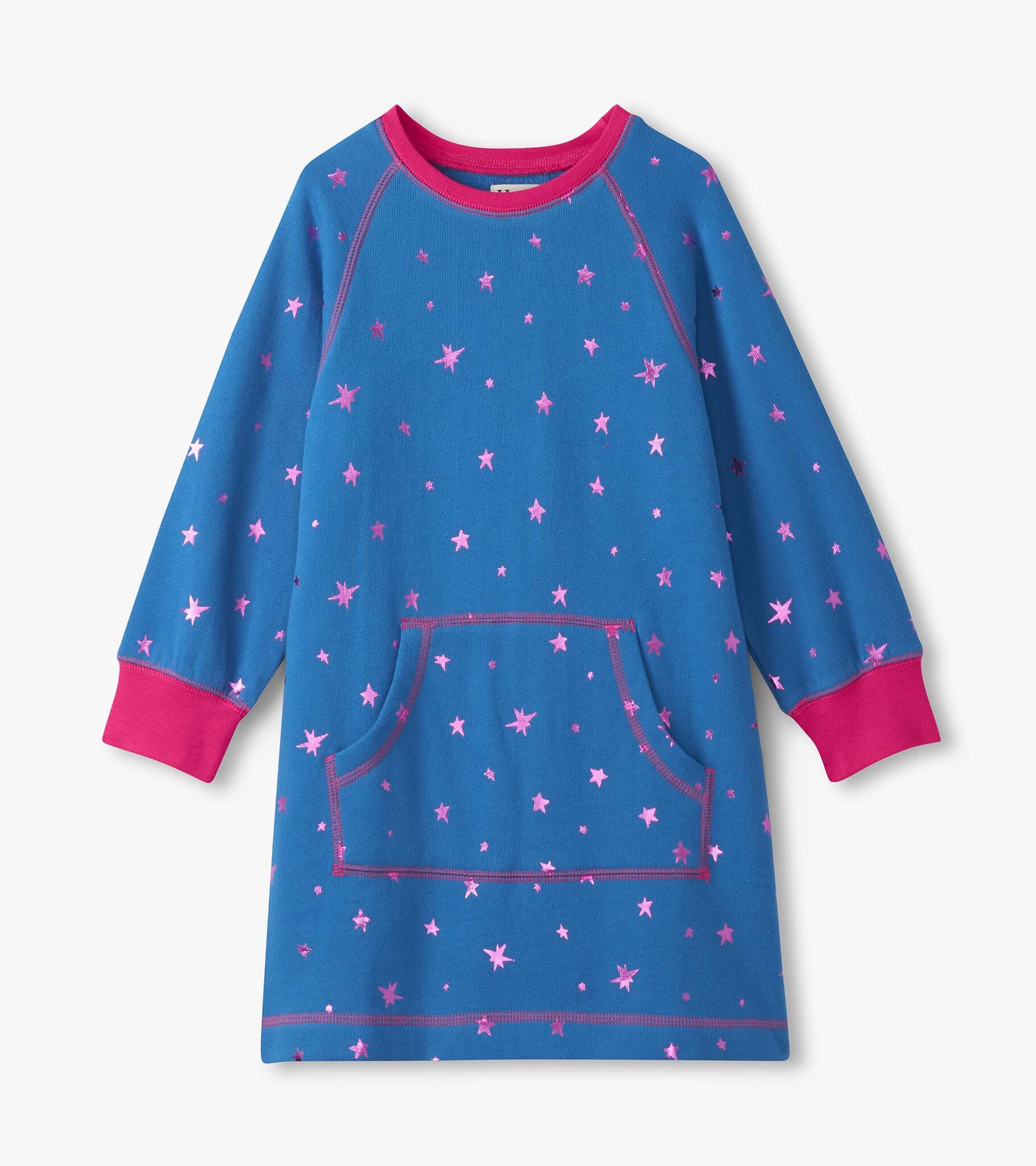 Hatley Hatley Foil Stars Sweatshirt Dress