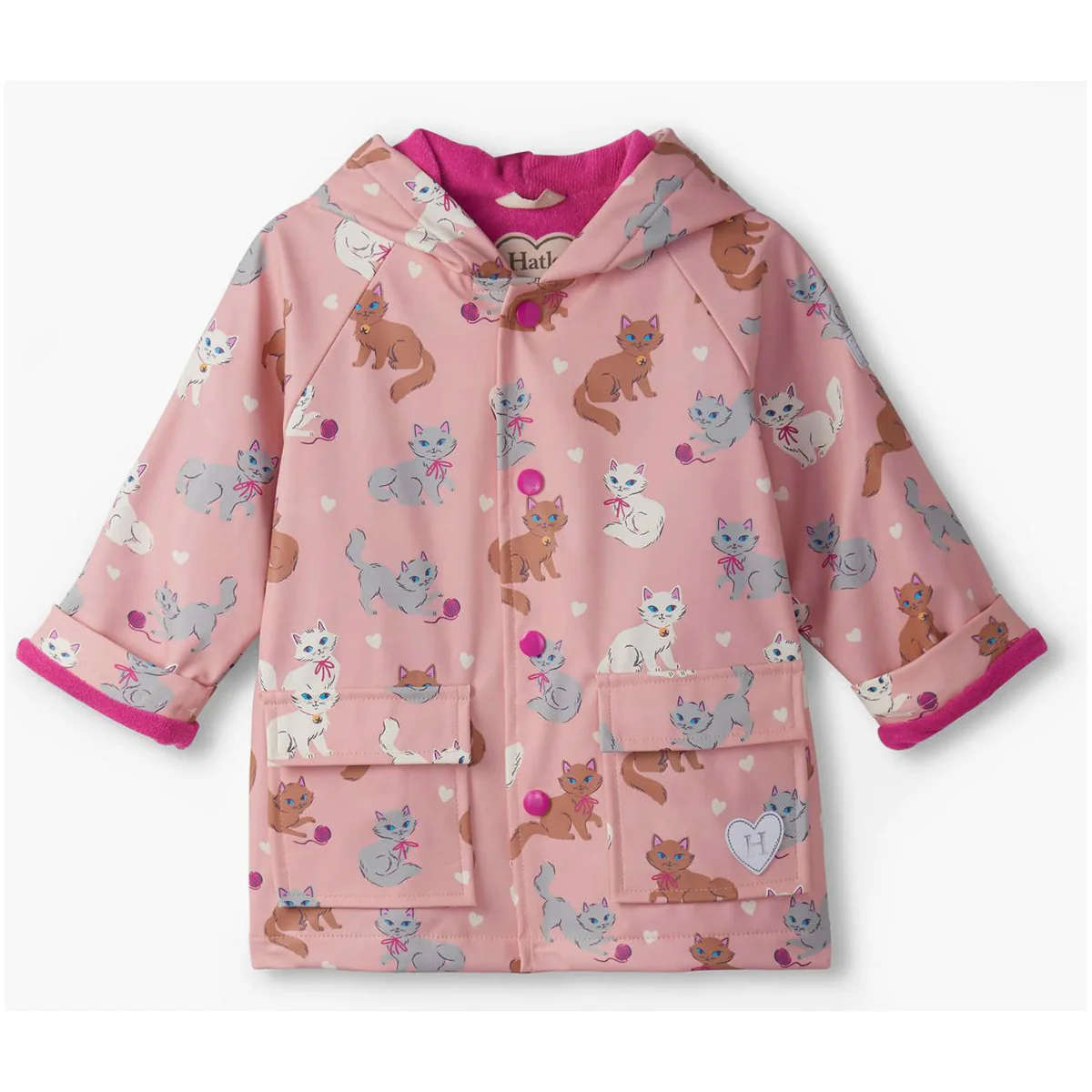 Hatley Hatley Little Kitties Snap Raincoat