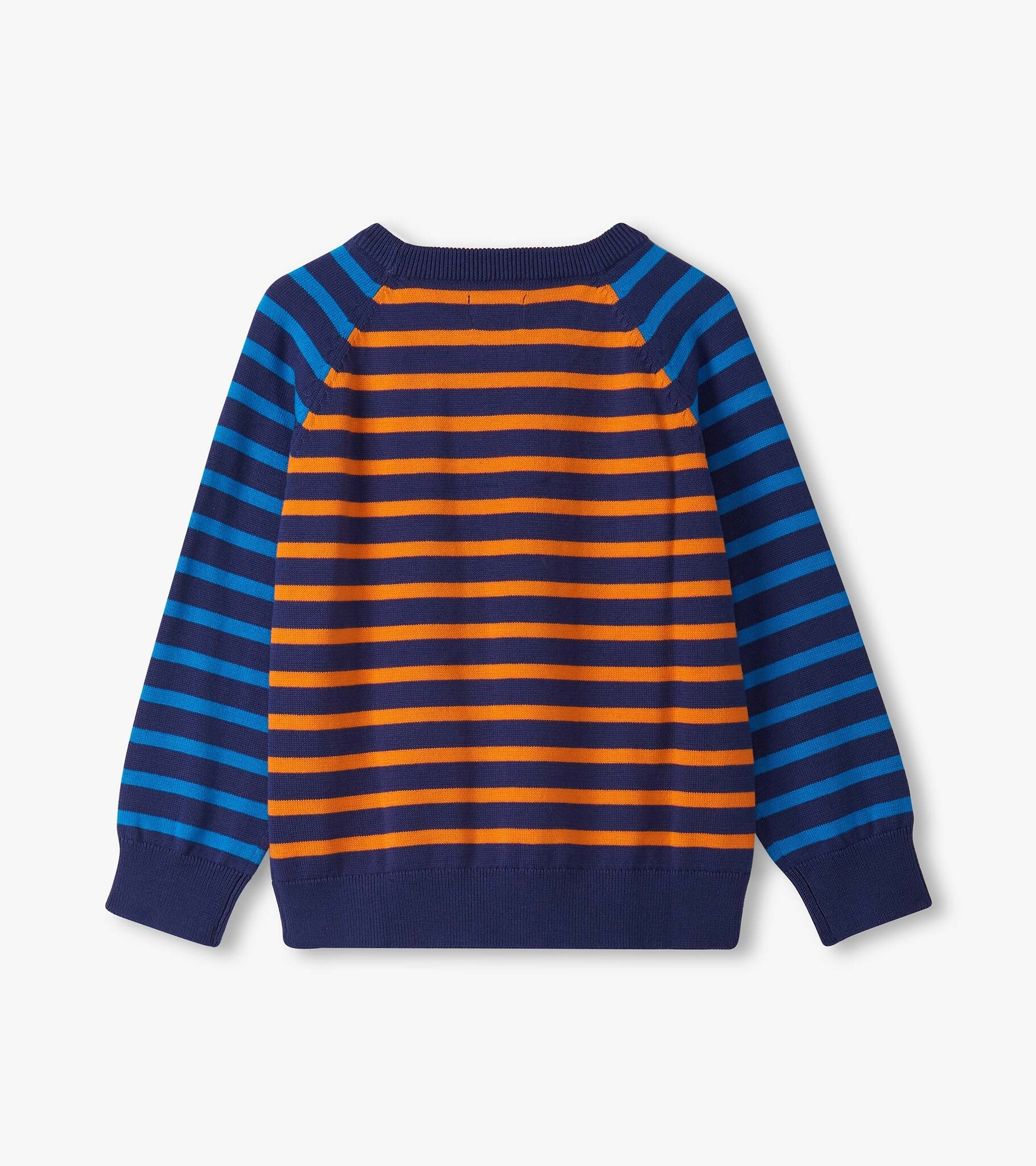 Hatley Hatley Dino Mixed Stripes Raglan Sweater