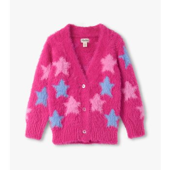 Hatley Hatley Sparkling Star Fuzzy Cardigan