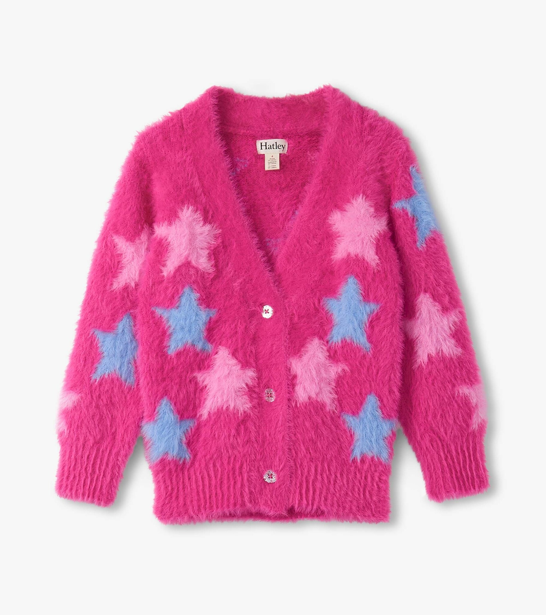 Hatley Hatley Sparkling Star Fuzzy Cardigan