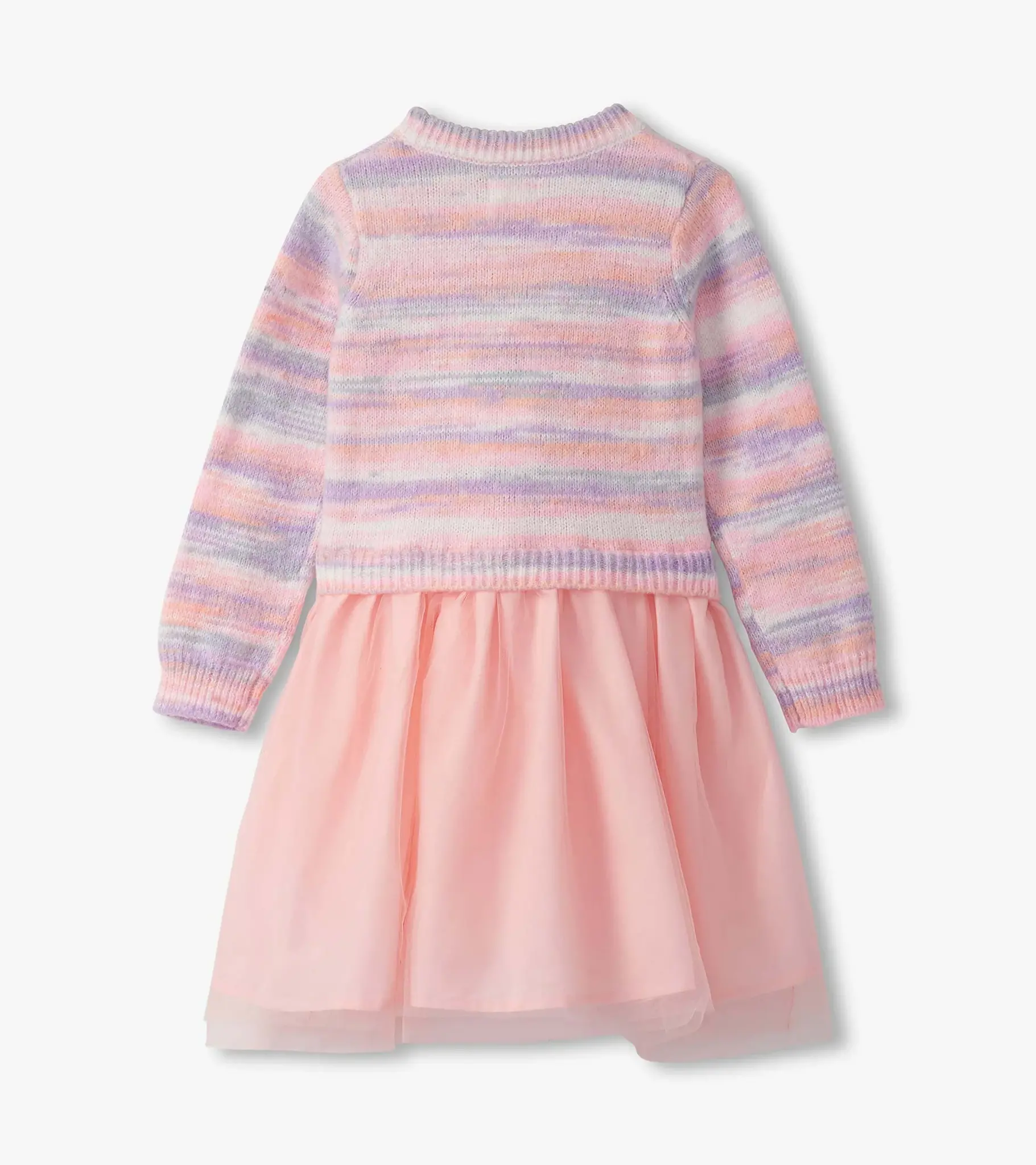 Hatley Hatley Pastel Rainbow Fuzzy Mixed Dress