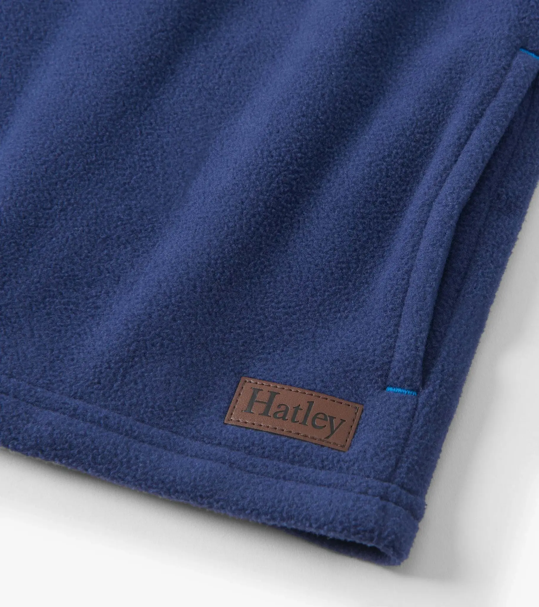 Hatley Hatley Navy Color Block Fleece 1/4 Zip Mock Neck