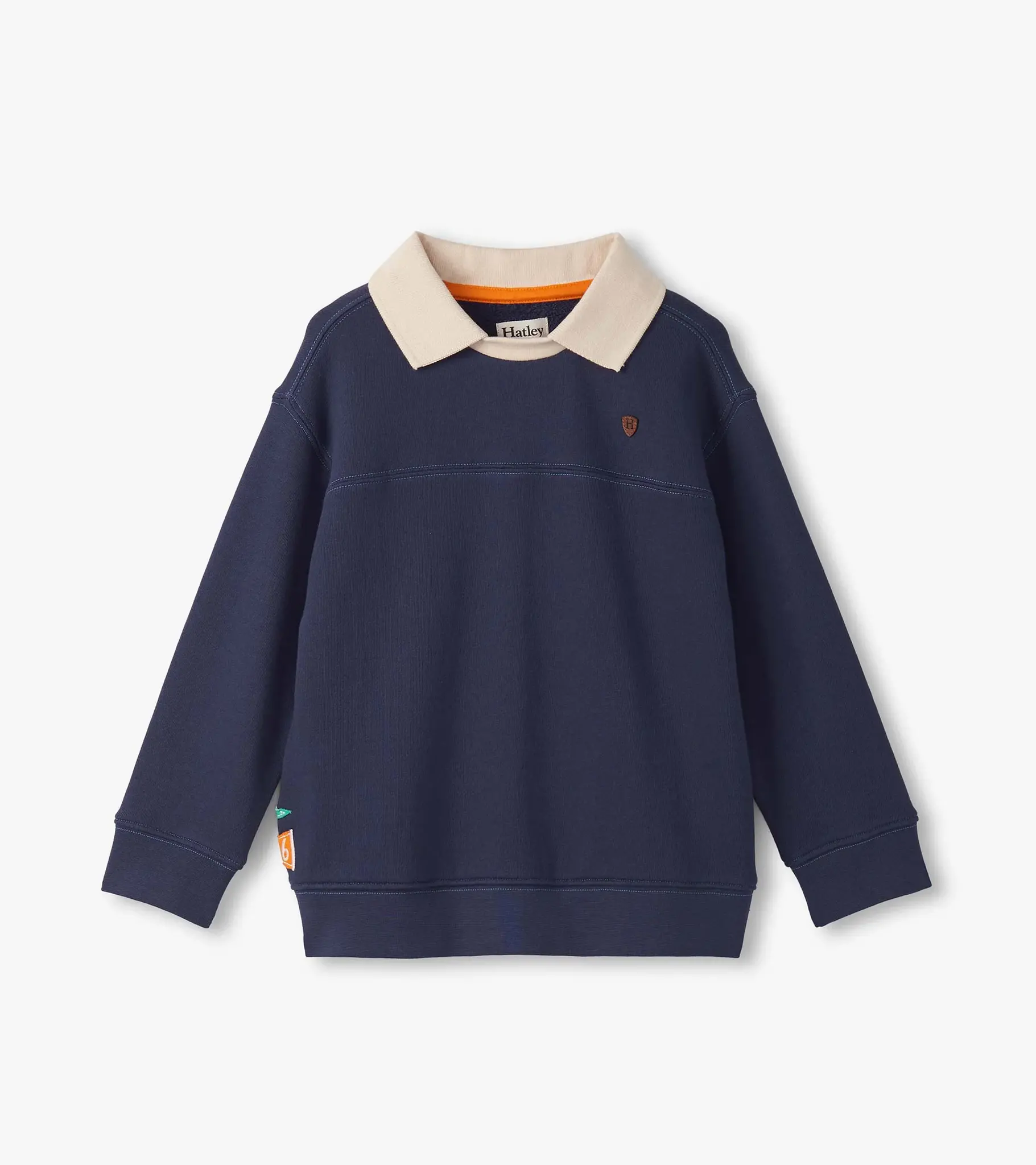 Hatley Hatley Patriot Blue Fooler Polo Pullover