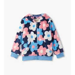 Hatley Hatley Big Flowers Fleece Zip-Up Hoodie