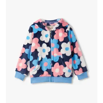 Hatley Hatley Big Flowers Fleece Zip-Up Hoodie
