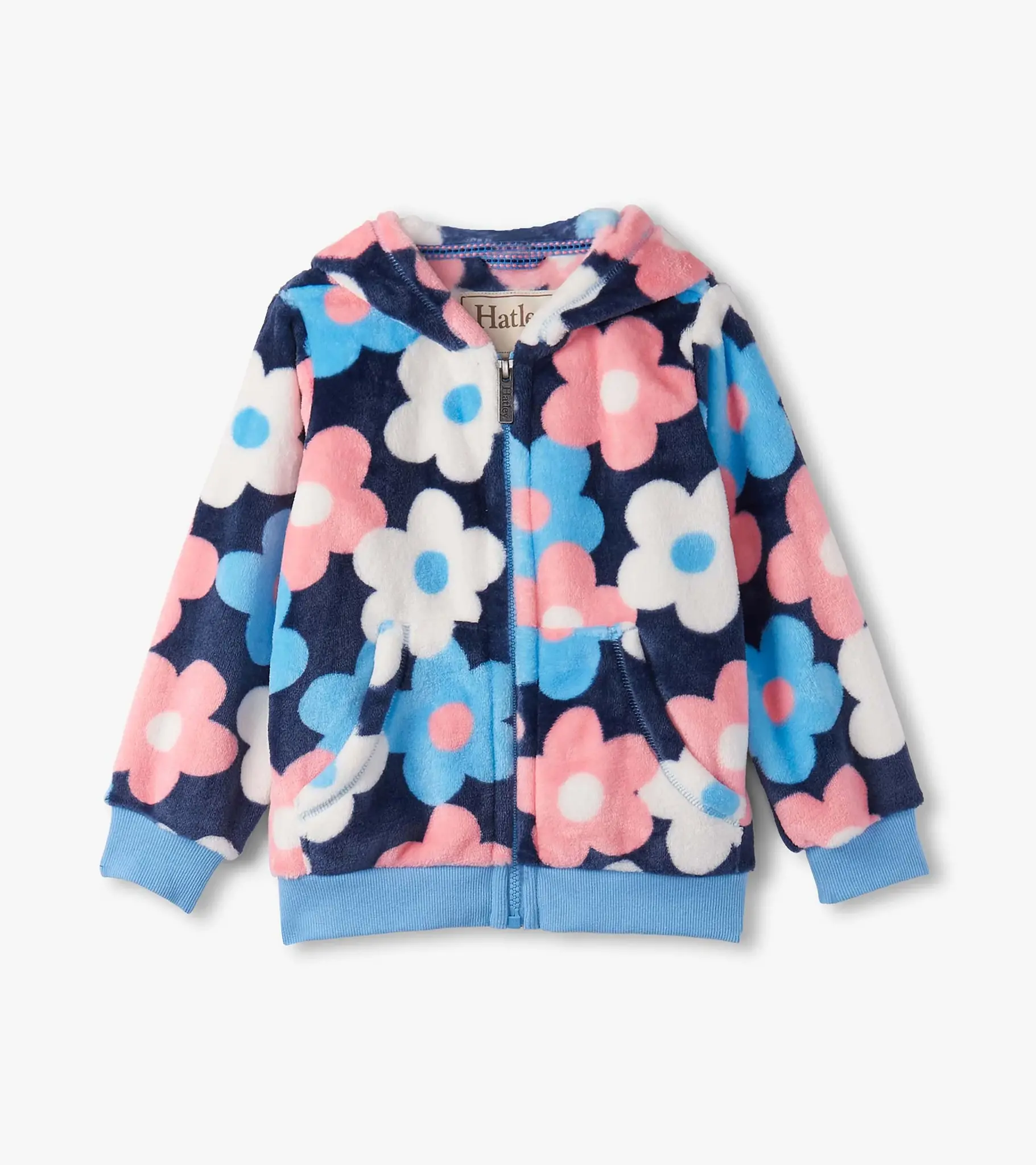 Hatley Hatley Big Flowers Fleece Zip-Up Hoodie