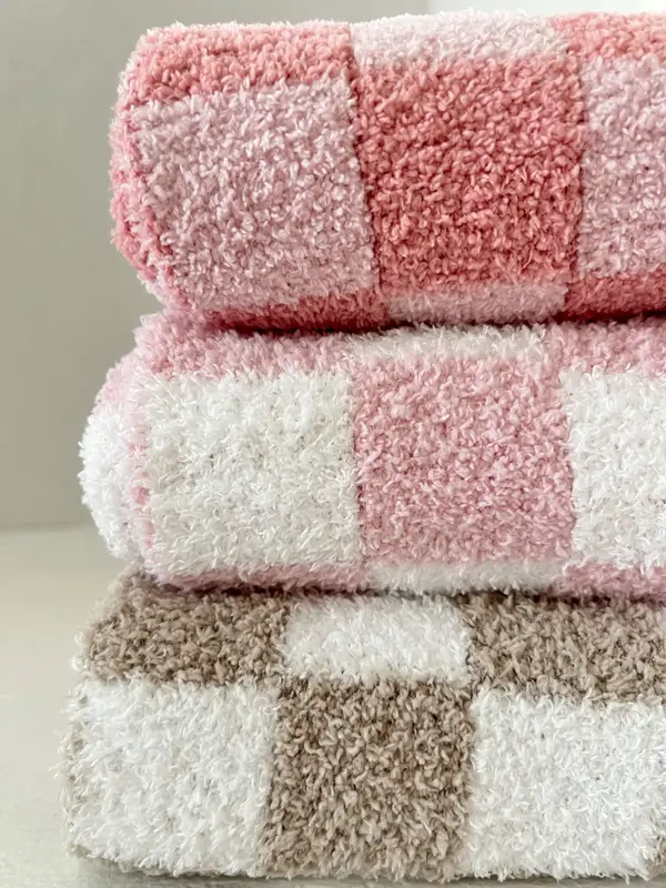 Spearmint LOVE Spearmint LOVE Phufy Bliss Checkerboard Blanket