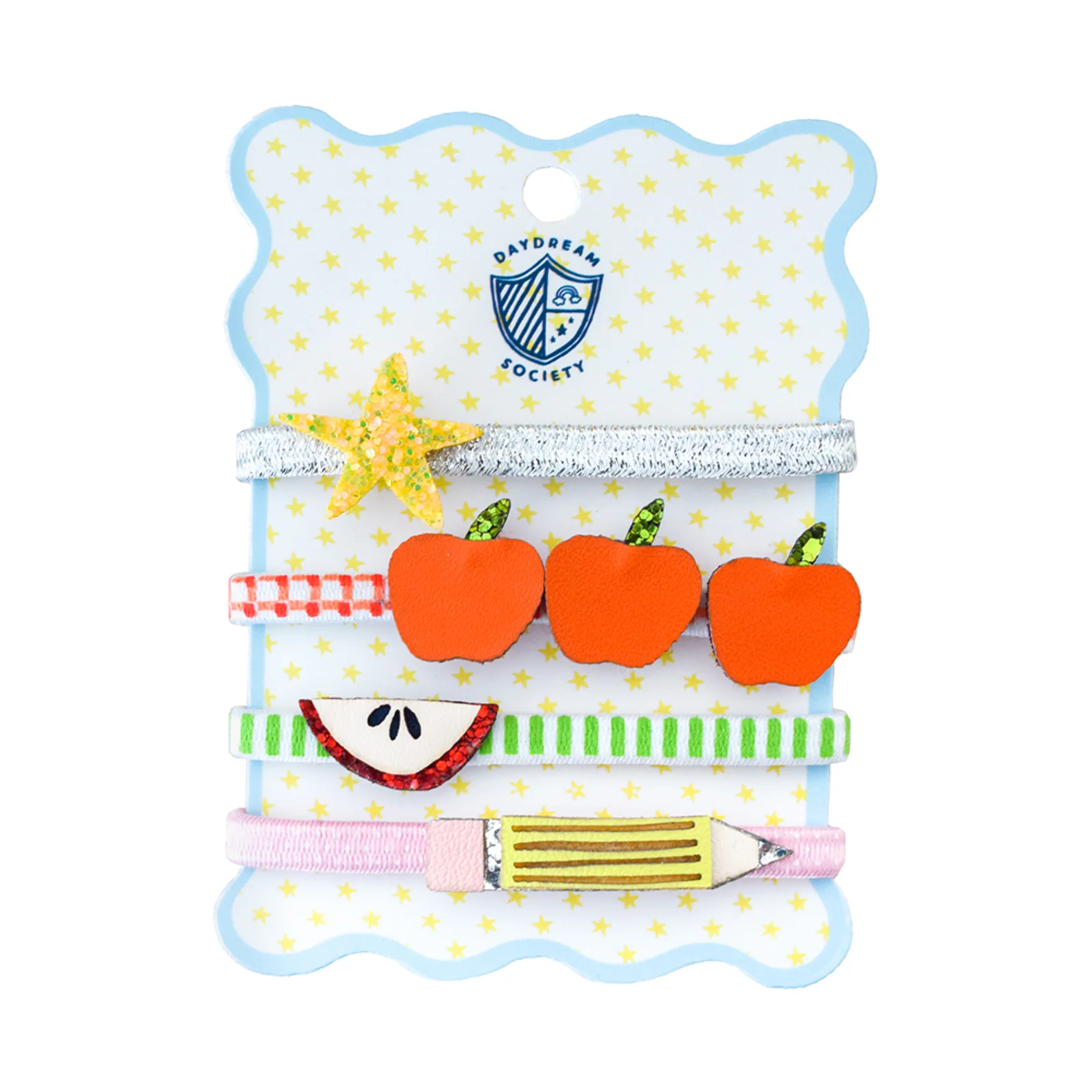 Daydream Society Smarty Pants Embellished Pack of 4 Hair Tie Set