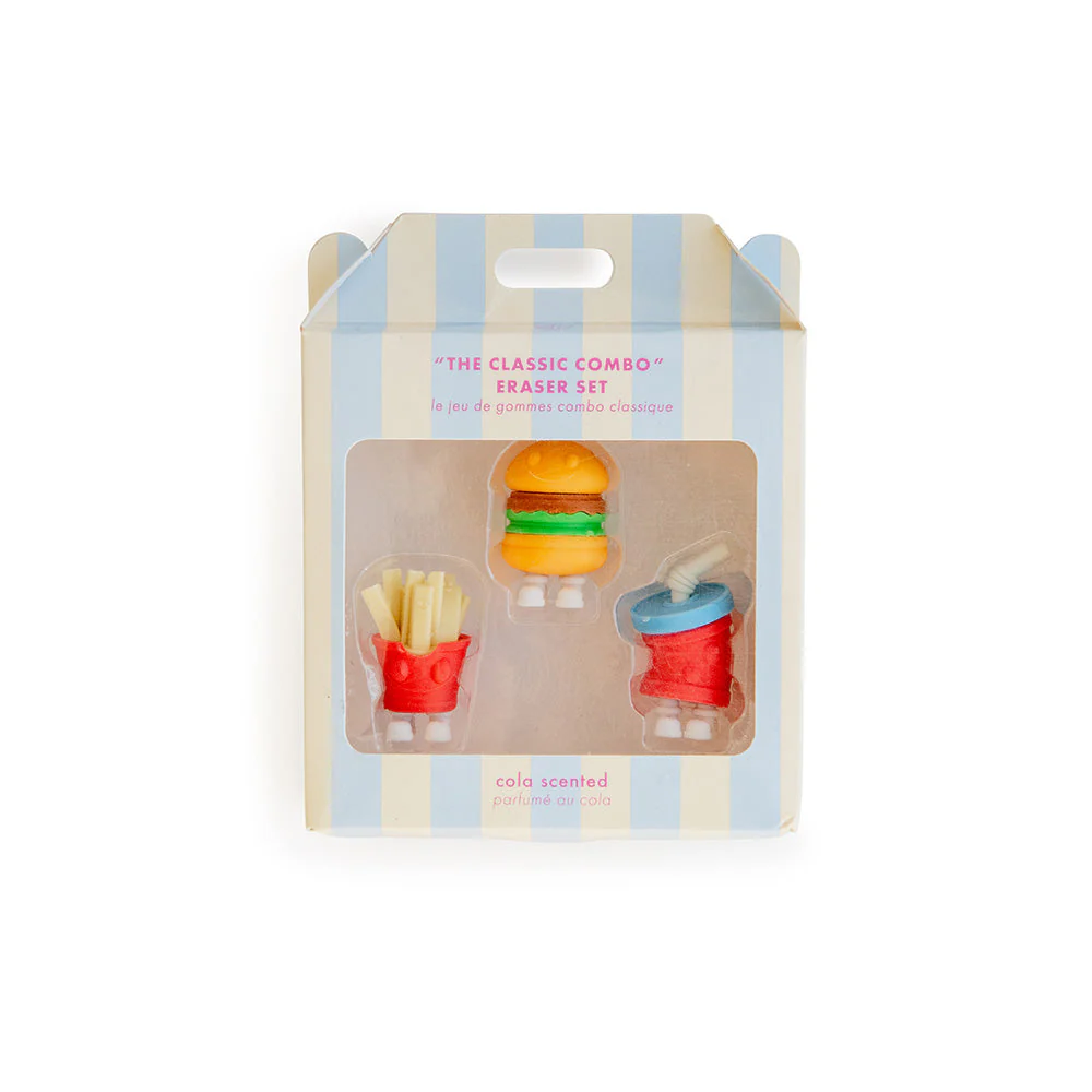 Daydream Society Classic Fast Food Combo Eraser Set