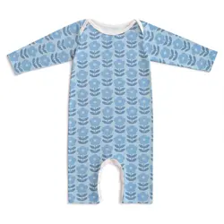 Winter Water Factory Winter Water Factory  Long-Sleeve Romper - Danish Flowers