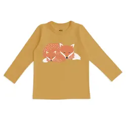 Winter Water Factory Winter Water Factory Long-Sleeve Graphic Tee - Foxes