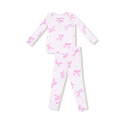 Angel Dear Angel Dear Pretty Bows Long Sleeve Loungewear Set