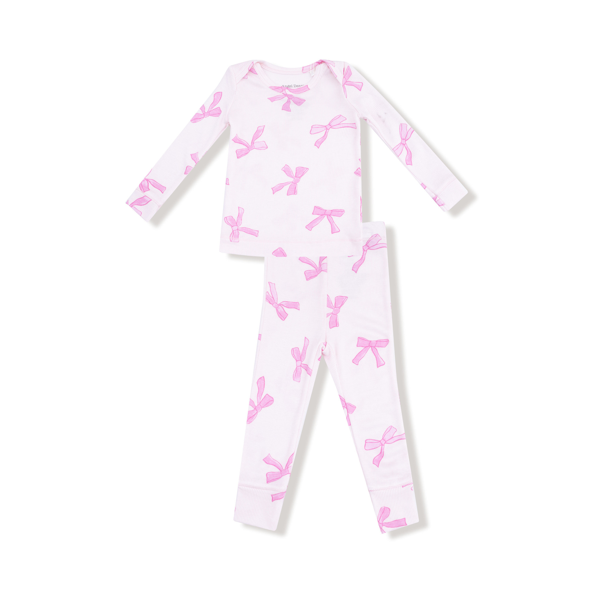 Angel Dear Angel Dear Pretty Bows Long Sleeve Loungewear Set