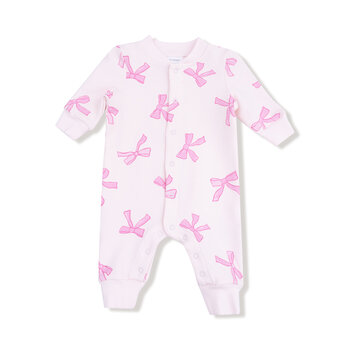 Angel Dear Angel Dear Pretty Bows French Terry Romper