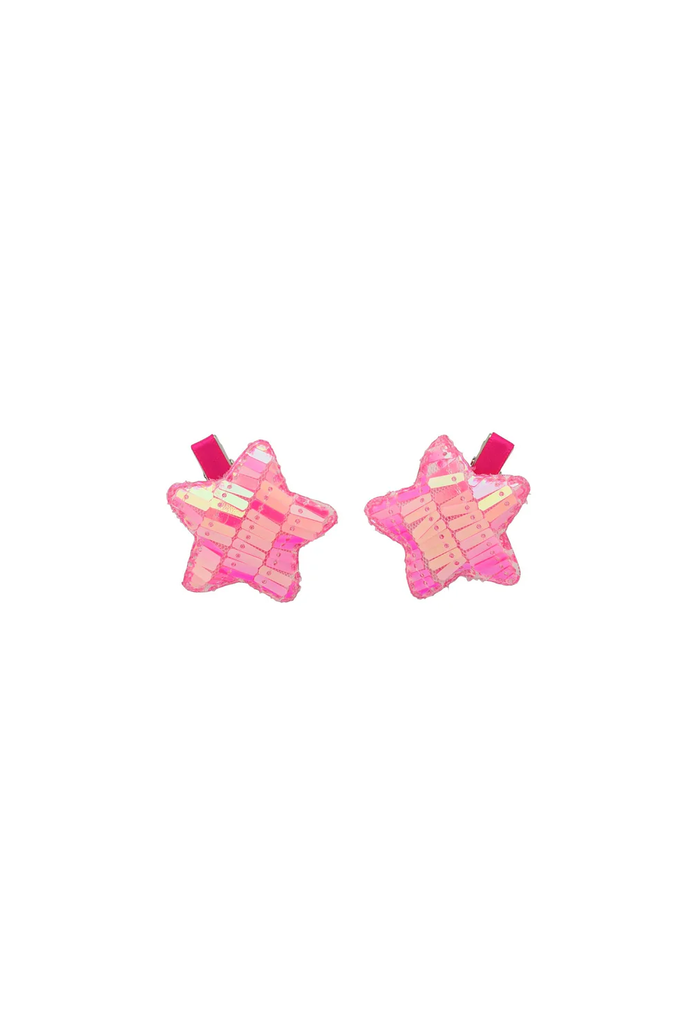 Project 6 Kids Sequinned Star Clip Set - Hot Pink
