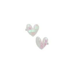 Project 6 Kids Sequinned Heart Clip Set - White Sparkle