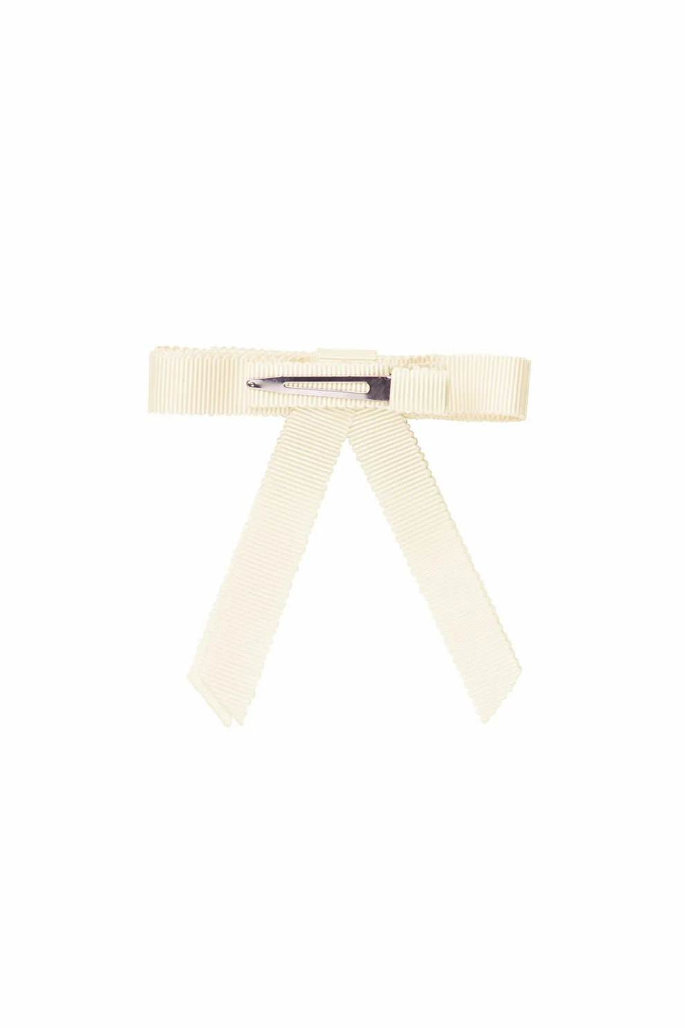Project 6 Kids Grosgrain Bow Clip Set (2) - Ivory