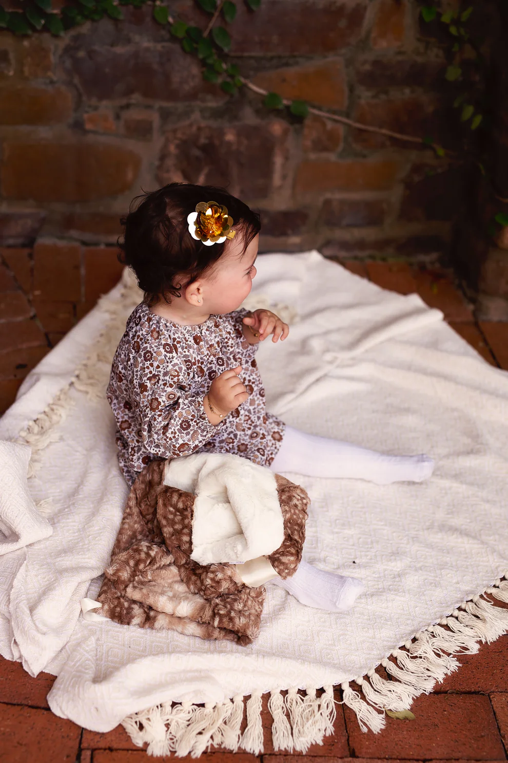 Project 6 Kids Sequin Blooms Clip - Gold