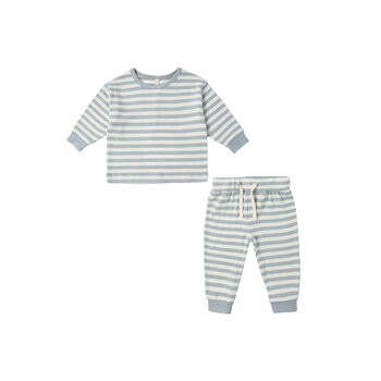 Quincy Mae Quincy Mae Blue Stripe Cozy Set