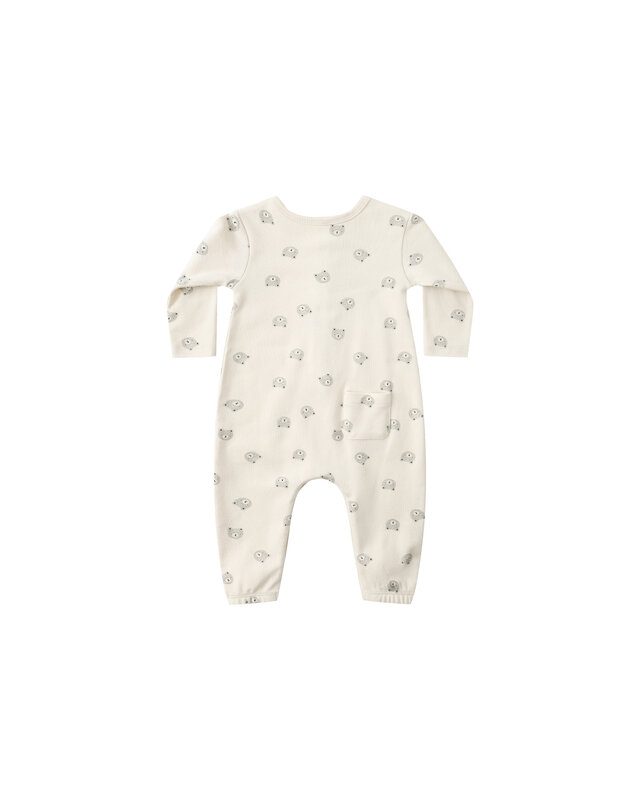 Quincy Mae Quincy Mae Long Sleeve Bear Jumpsuit