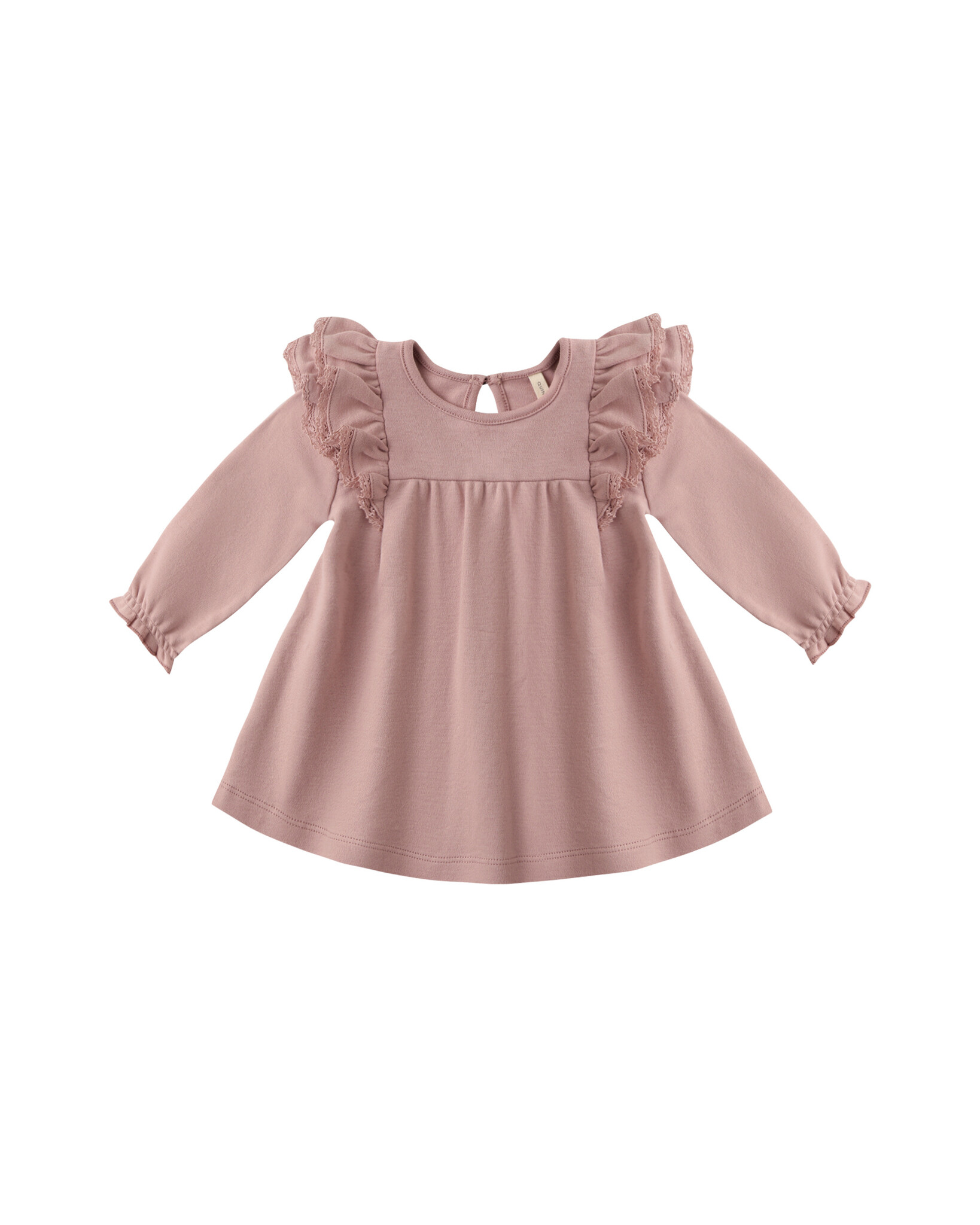 Quincy Mae Quincy Mae Rose Long Sleeve Flutter Dress
