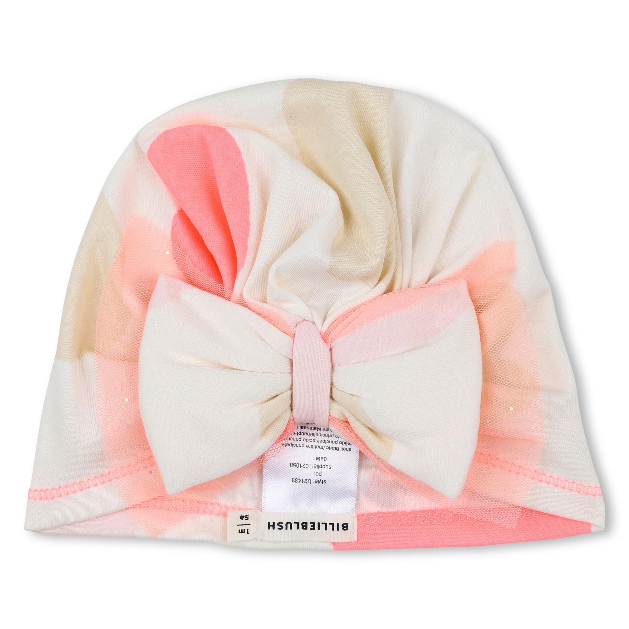 Billieblush Billieblush Heart Print Footie with Cap