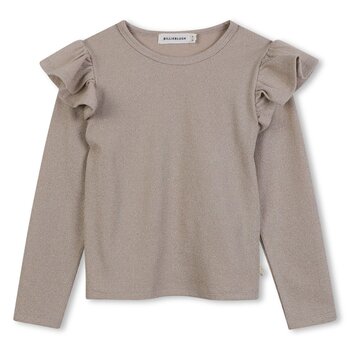 Billieblush Billieblush Shiny Ruffle Long Sleeve T-shirt