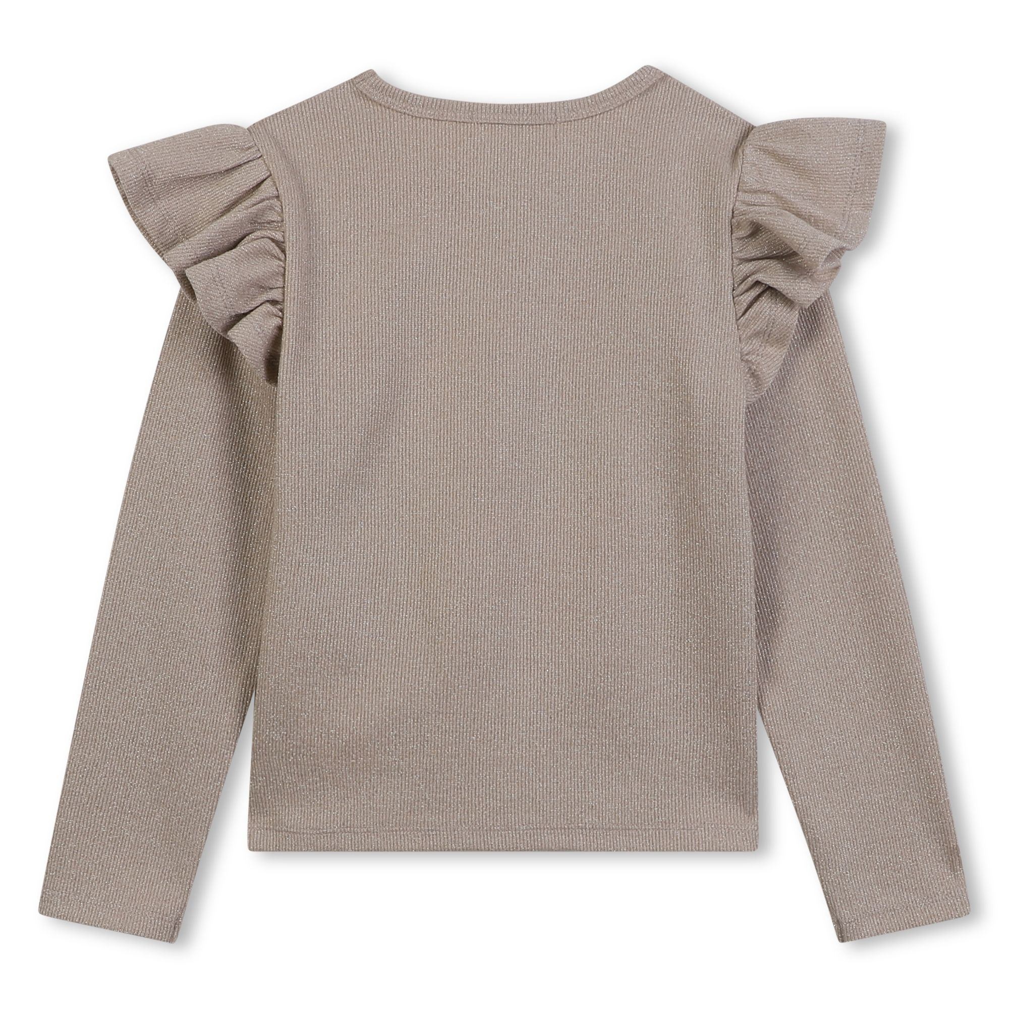 Billieblush Billieblush Shiny Ruffle Long Sleeve T-shirt