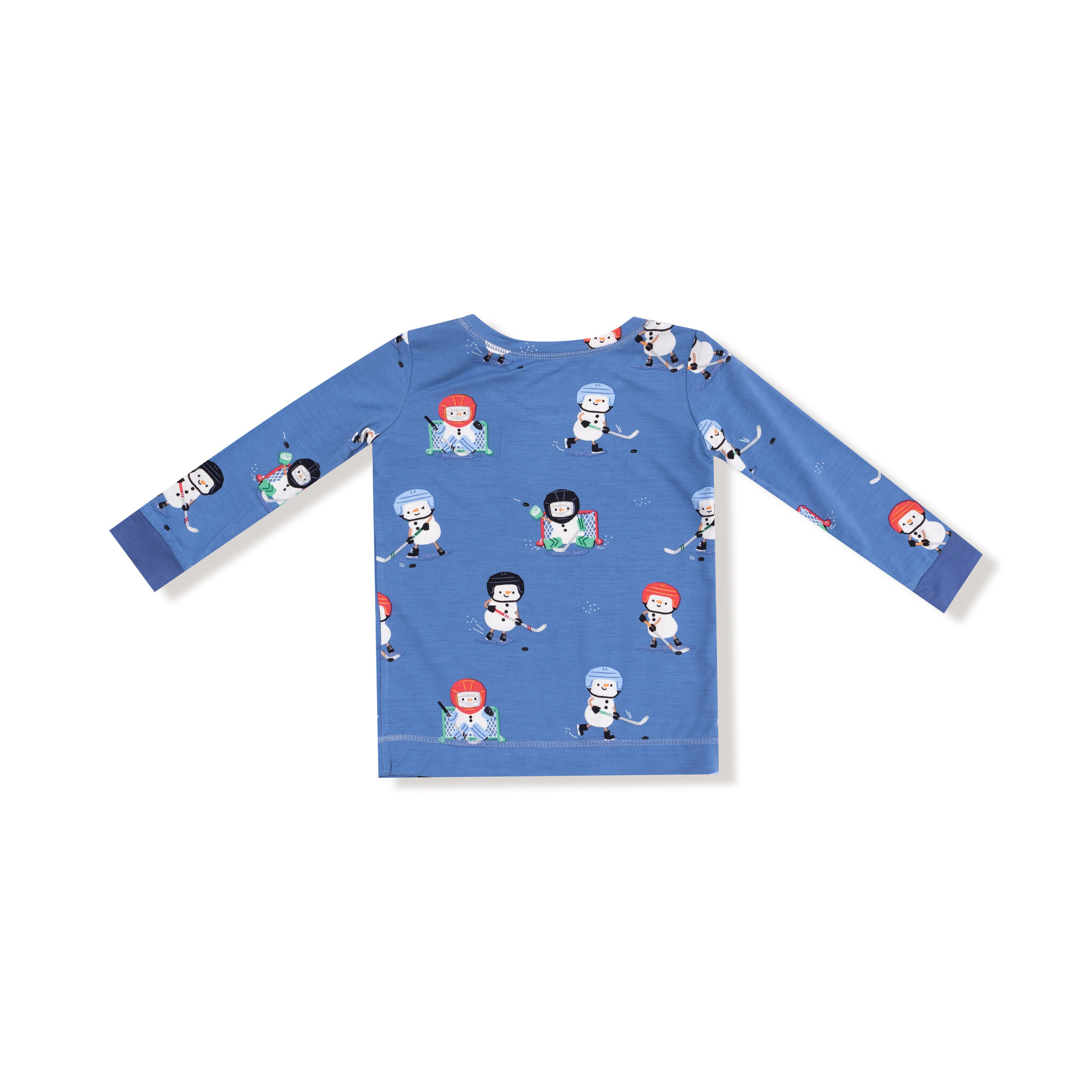 Angel Dear Angel Dear Snow Folks Ice Hockey Long Sleeve Loungewear Set